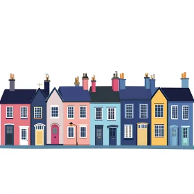 Charming Colorful Row Houses