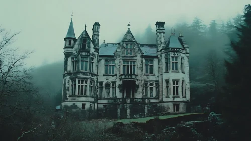 Mysterious Mansion in the Mist