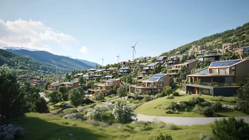 Eco-friendly Hillside Community