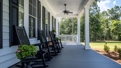 Tranquil Veranda with Garden Facing Seating