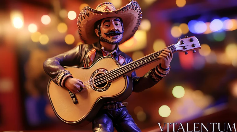 Mexican Musician Guitar Figure AI Image