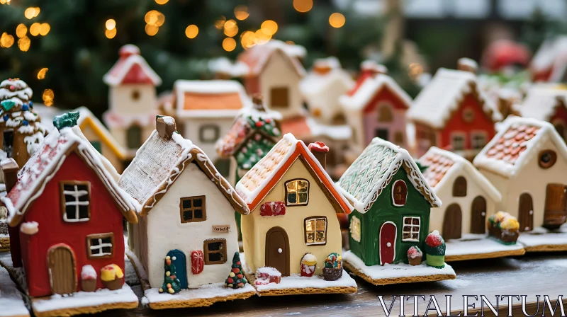 Charming Gingerbread House Display for the Holidays AI Image