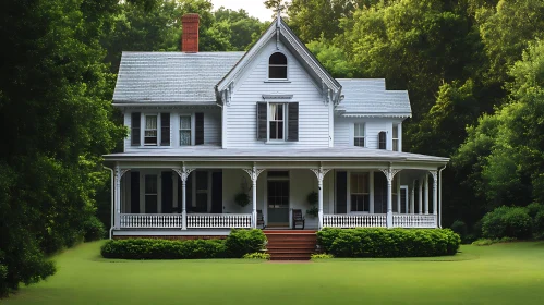 Victorian Home Surrounded by Nature