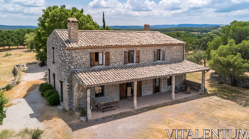 AI ART Historic Rural Architecture with Wooden Shutters