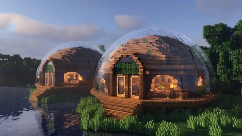 Idyllic Dome Houses Enveloped in Nature