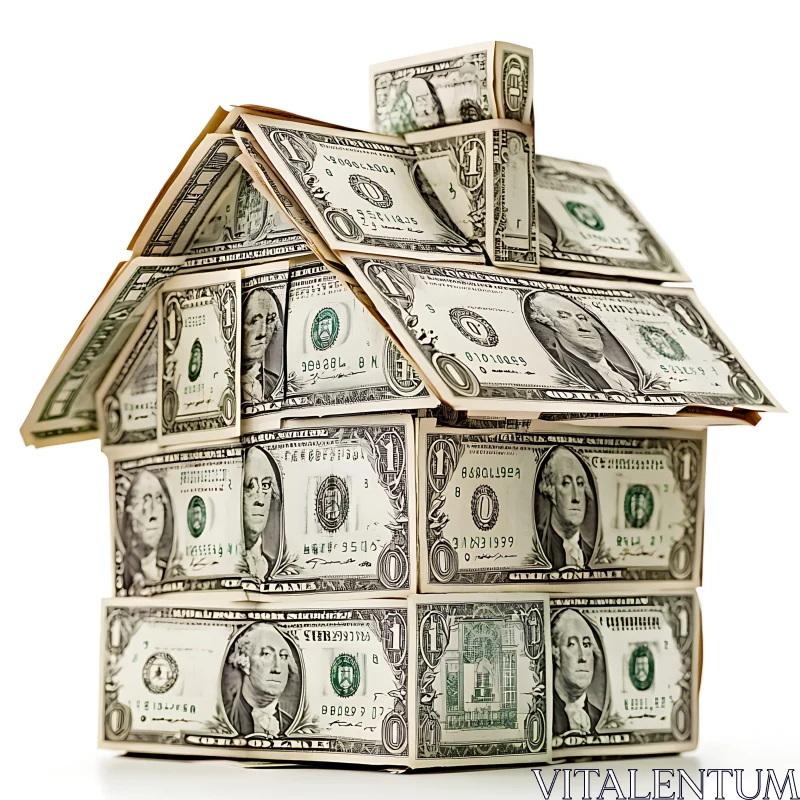 Dollar Bill House Representation AI Image