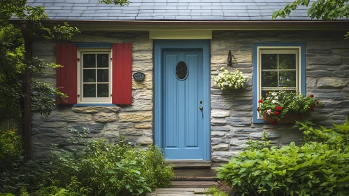 Rustic Stone Cottage with Lush Garden