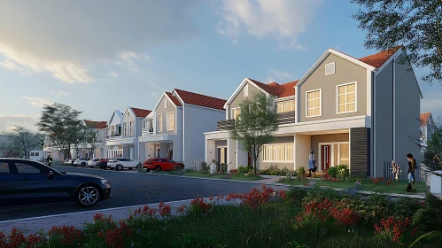 Charming Suburban Housing Development
