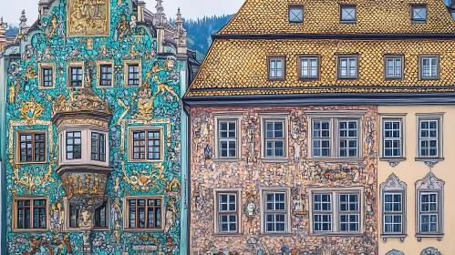 Ornate and Detailed Facades of Historical Structures