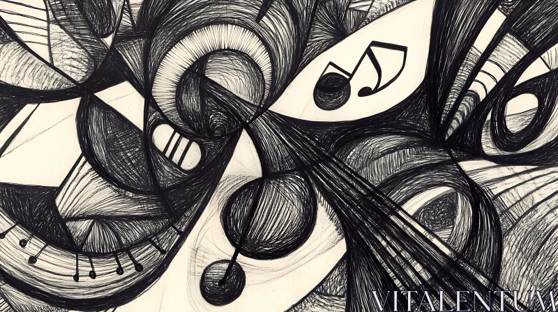 Geometric Abstract Line Art