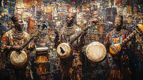 Vivid Portrait of African Musicians