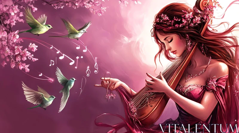 Enchanting Melody of Nature AI Image