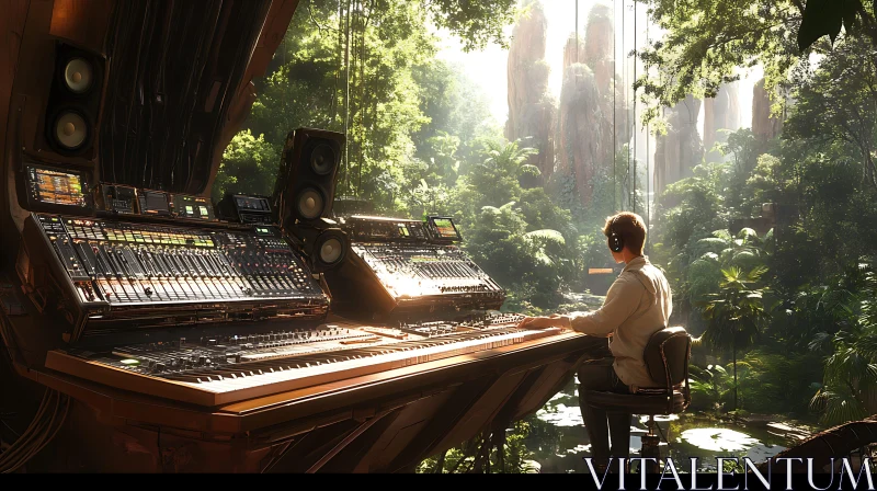 Forest Sound Mixing AI Image