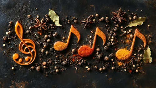 Musical Art with Spices