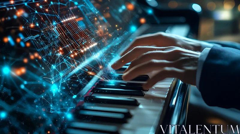 AI and Music: Hands on Piano with Digital Interface AI Image