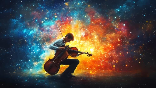 Musician in Cosmic Burst