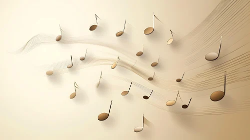 Flowing Melody Art Composition