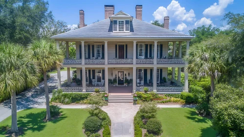 Stunning Colonial House with Symmetrical Architecture