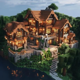 Charming Stone and Wood Mansion by the River