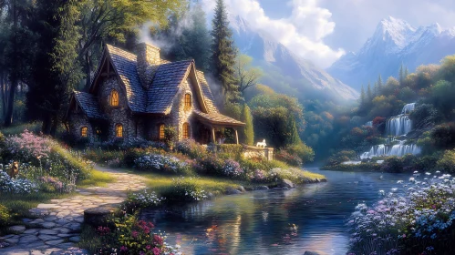 Charming Stone Cottage in Nature Wonderland