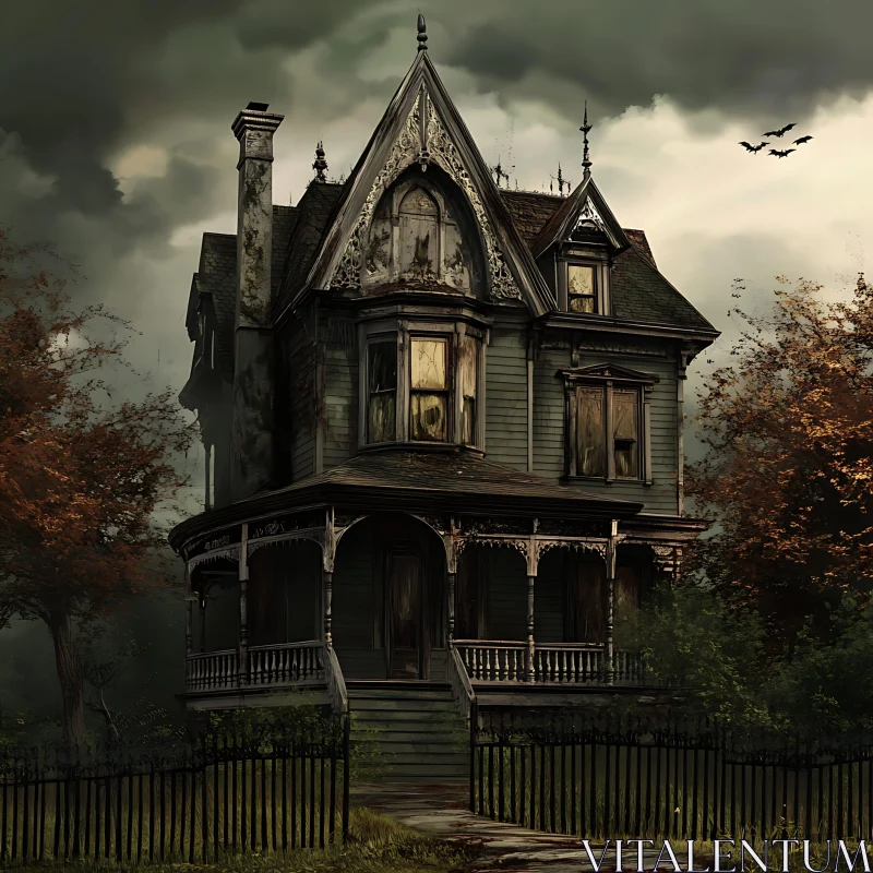 AI ART Haunted Gothic Mansion