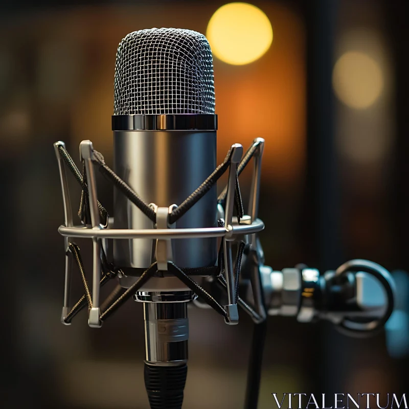 Studio Microphone Close-Up