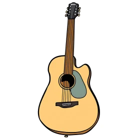 Acoustic Guitar Drawing