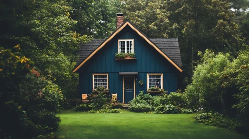 Idyllic House in Verdant Garden