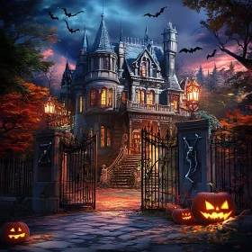 Haunted House in Autumn