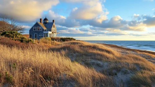 Oceanfront Home with Sunset Glow