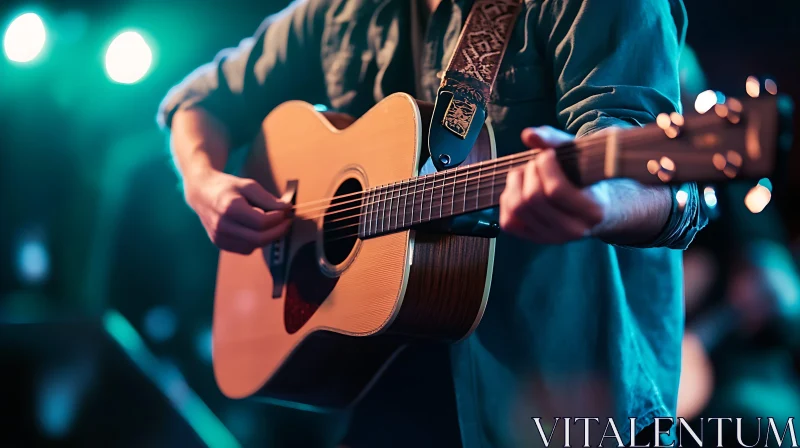 Acoustic Guitar Performance AI Image