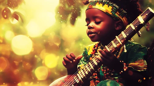Young Musician in Nature