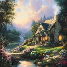 Cozy Stone Cottage in a Lush Garden