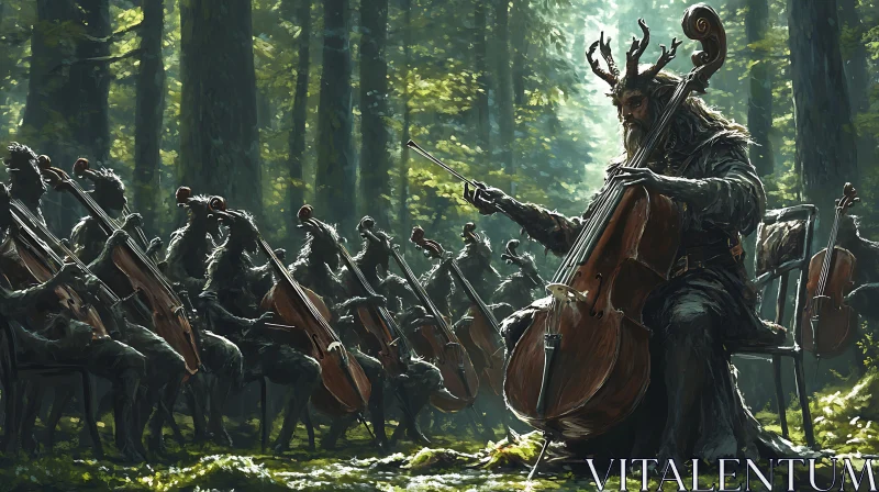 Magical Woodland Symphony AI Image