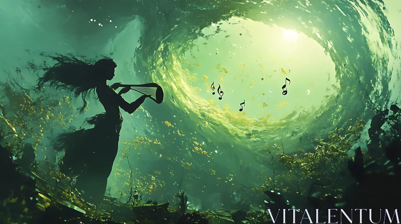 AI ART Mystical Music in Enchanted Forest