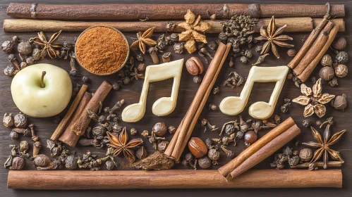 Edible Symphony: Spices and White Chocolate Notes