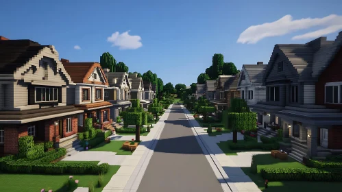 Suburban Homes in Minecraft