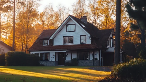 Autumn Forest House