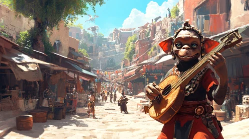 Exotic Street Performance in a Fantasy World