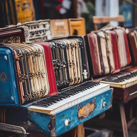 Retro Musical Instruments at Market