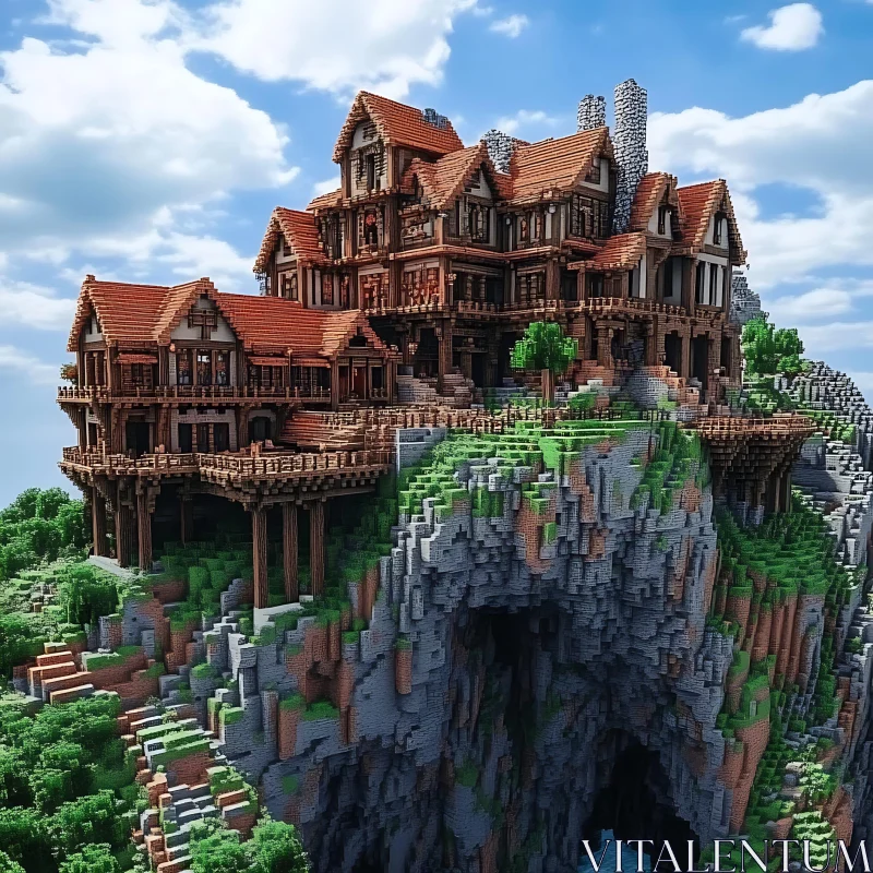 Cliff-Edge Medieval Mansion