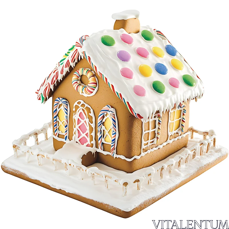 Colorful Holiday Gingerbread House
