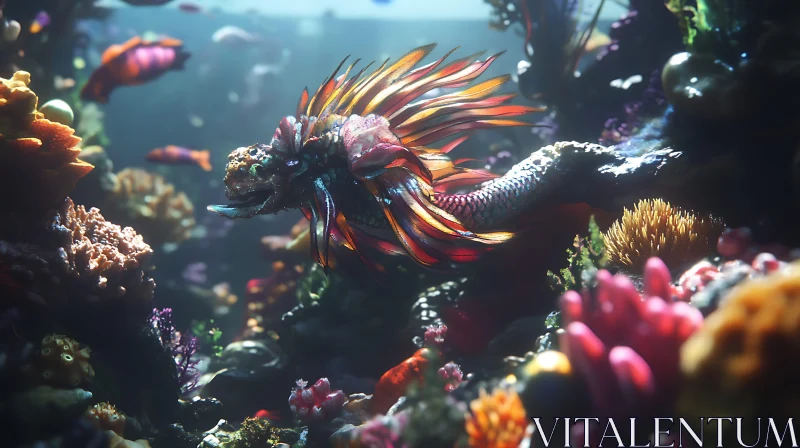 Vivid Marine Life Underwater Scene AI Image