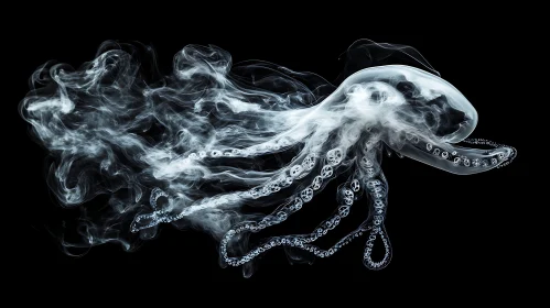 Swirling Smokey Octopus Creation