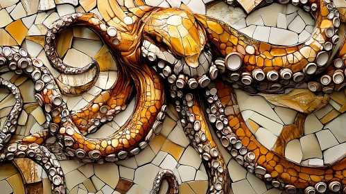 Octopus Mosaic Artwork