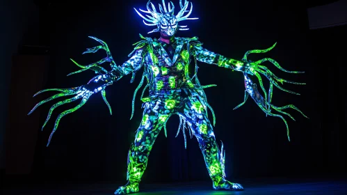 Illuminated Futuristic Cosplay Attire