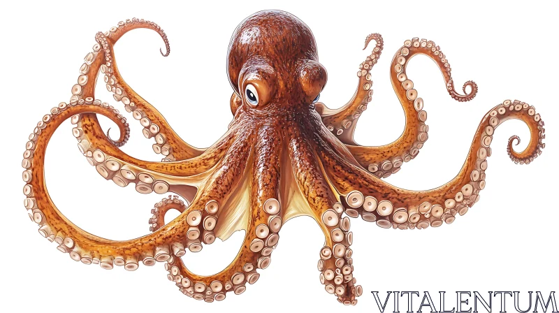 Intricate Octopus Illustration AI Image