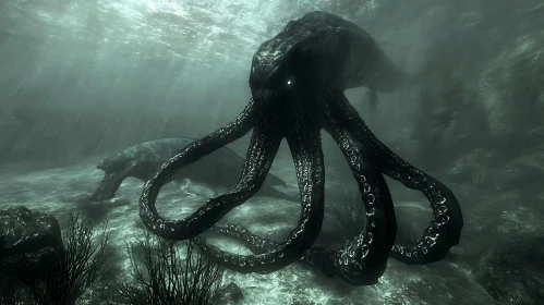 Colossal Sea Monster in Murky Waters