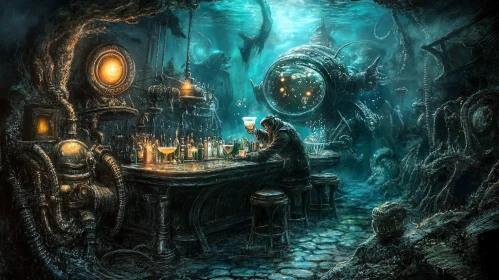 Submerged Laboratory Bar and Intriguing Submarine