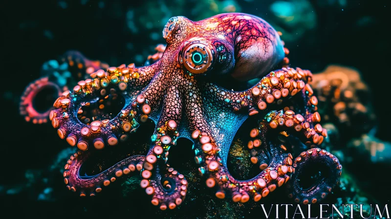 Colorful Marine Octopus in its Natural Habitat